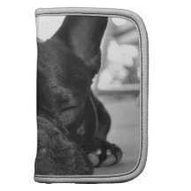 Französische Bulldoggen-Geldbörsen-Folio Folio Planer