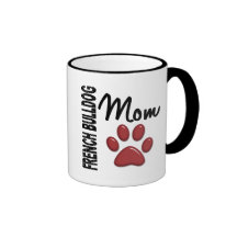 Französische Bulldoggen-Mamma 2 Kaffeetassen