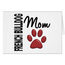 Französische Bulldoggen-Mamma 2 Karte