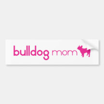 Französische Bulldoggen-Mamma Autoaufkleber