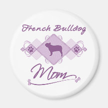 Französische Bulldoggen-Mamma Magnete