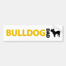 Französische Bulldoggen-Vati Auto Aufkleber