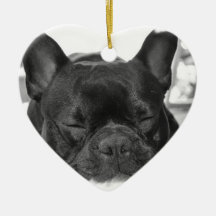 Französische Bulldoggen-Verzierung Weihnachtsbaum Ornament