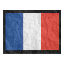 Französische Flagge Postkarten