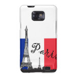 Französische Flagge und der Eiffelturm Galaxy S2 Case
