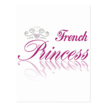 Französische Prinzessin Postkarte