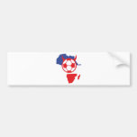 französischer Fußballteufel Afrika-Form Autosticker