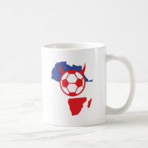 französischer Fußballteufel Afrika-Form tassen