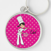 Französischer Koch Keychain Schlüsselband