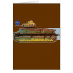 FRANZÖSISCHER PANZER GRUßKARTEN