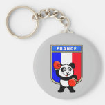 Französischer Verpacken-Panda Schlüsselbänder