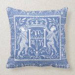 Französisches mittelalterliches Chateau-blauer Buc Kissen