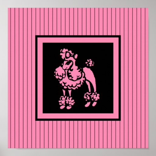 Französisches Pudel-Plakat