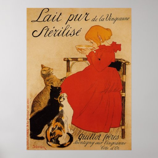 Französisches reines Milch-Plakat