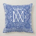 Französisches Renaissance-Kissen-Monogramm MA