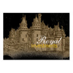 Französisches Schloss-königliche Visitenkarten
