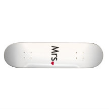 Frau - Hälfte von Herrn und Frau Set Individuelle Skateboarddecks