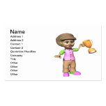 Frauen-Bowlings-Meister Visitenkartenvorlagen