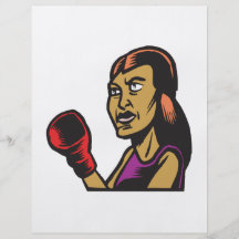 Frauen boxen auch individuelle flyer