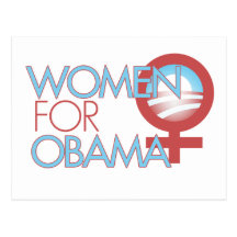 Frauen für Barack Obama 2012 Postkarte