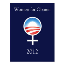 Frauen für Obamapostkarte 2012