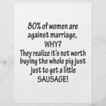 Frauen gegen Heirat Vollfarbige Flyer