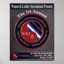 Frauen im ledernen internationalen ledernen Fest Posterdrucke