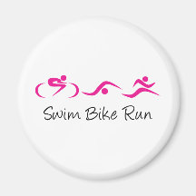 Frauen Tri: Swim.Bike.Run Magnete