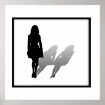 Frauen-vermisste Frau Plakatdruck
