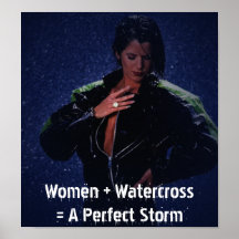 Frauen + Watercross = ein perfektes Sturm ~ PLAKAT