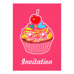 Fräulein Cupcake Doodle Art Invitation Personalisierte Ankündigungskarten