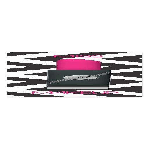 Fräulein Makeup Pink 2 Visitenkarten Vorlage