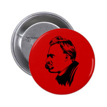 Frederich Nietzsche Porträt Anstecknadelbuttons