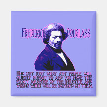 Frederick Douglass Zitat: Das Maß von Ungerechtigk Kühlschrankmagnet