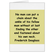 frederick douglass Zitate Grußkarte
