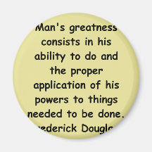 frederick douglass Zitate Kühlschrankmagnet