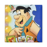 Fredflintstone-Blick im Spiegel magnete