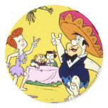 FredFlintstone Wilma Krach und Betty-Fiesta aufkleber