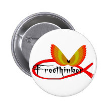 Freethinking-Fisch-Symbol Buttons
