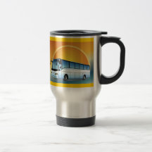 FreeVector-Bus Transport-Reisereisen Kaffeetasse