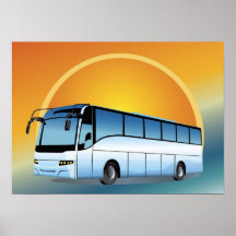 FreeVector-Bus Transport-Reisereisen Posterdrucke