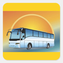 FreeVector-Bus Transport-Reisereisen Sticker