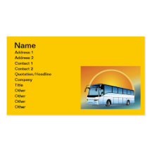 FreeVector-Bus Transport-Reisereisen Visitenkarten