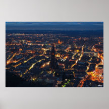 Freiburg bei Nacht Posters