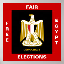 FREIE ANGEMESSENE WAHL-DEMOKRATIE ÄGYPTENS PLAKAT