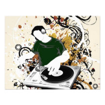 freie Grafik DJ vektor Individuelle Einladung