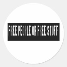 Freie Leute oder freie Material-Schablone Sticker