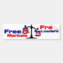 Freie Märkte: Freie Lader! Auto Sticker
