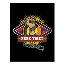 Freie Tibet-Ketten Postkarte