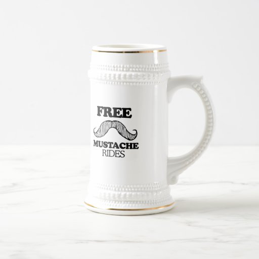 FREIER SCHNURRBART REITET T-Shirt Kaffee Haferl